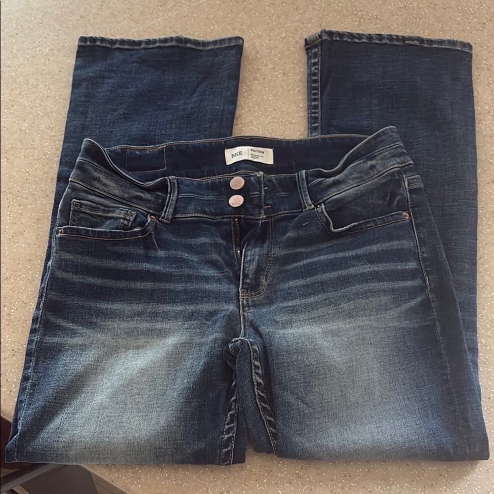 BKE Boot Cut Jeans with Classic Indigo Wash